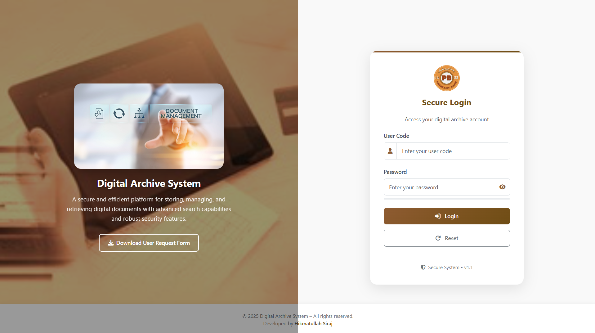 Digital Archive System