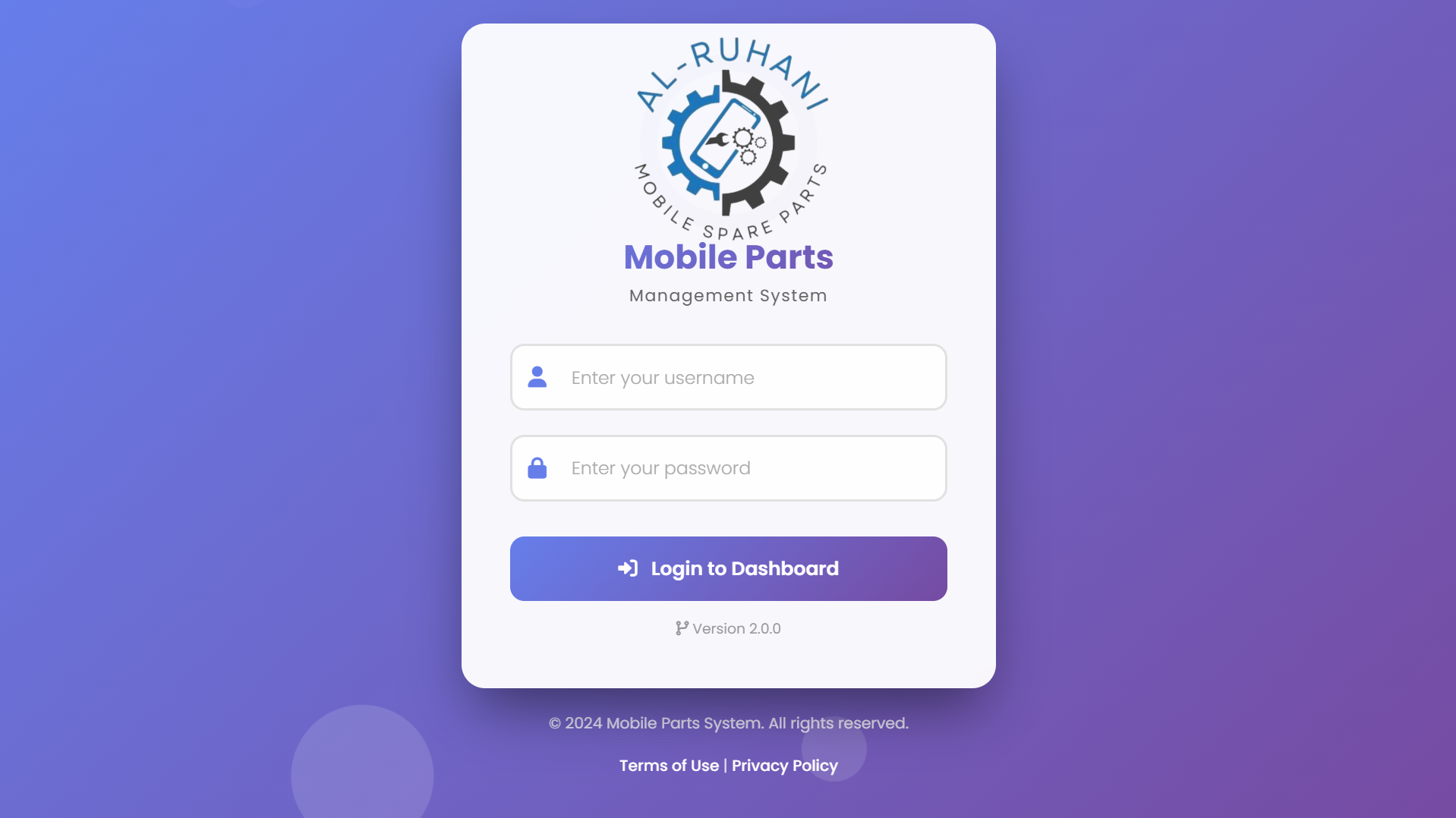 Mobile Parts Management System